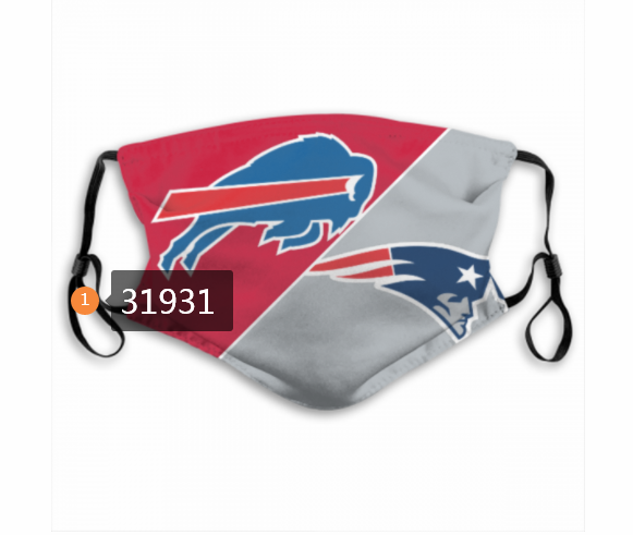 NFL Buffalo Bills 202020 Dust mask with filter->nfl dust mask->Sports Accessory